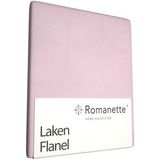 Laken Romanette Roze (Flanel)-240 x 260 cm (Lits-jumeaux)