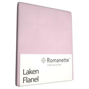 Laken Romanette Roze (Flanel)-240 x 260 cm (Lits-jumeaux)