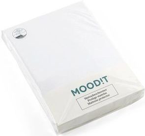 Moodit Waterdicht Matrasbeschermer, Noa - Eenpersoons - 90 x 200 cm - Katoen Jersey + PU
