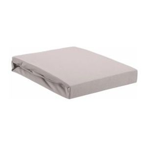 Topper Hoeslaken Beddinghouse Light Grey (Stretch Jersey)-200 x 200/220 cm