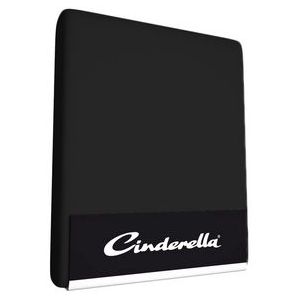 Cinderella - Hoeslaken - tot 25 cm matrashoogte - Jersey - 140x210/220 cm - Zwart