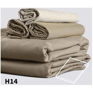 Topper Hoeslaken Dommelin 10-14 cm Taupe (Satijn 300TC)-180 x 220 cm