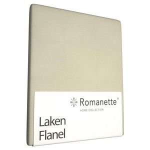 Laken Romanette Beige (Flanel)-200 x 260 cm (2-persoons)