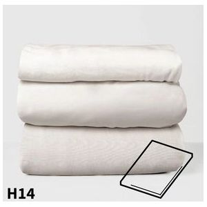 Topper Hoeslaken Dommelin 10-14 cm Ecru (Katoen 180TC)-80 x 200 cm