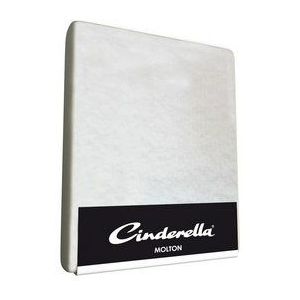 Cinderella Molton Hoeslaken - 1 Persoons - 50% Katoen 50% Polyester - 70x200 cm - Tot 25 cm hoog - Wit