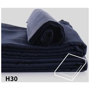 Hoeslaken Dommelin Aubergine (Percal 200TC)-160 x 210 cm