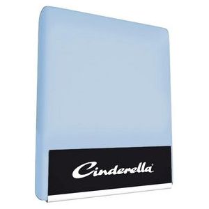 Hoeslaken Cinderella Soft Blue (Katoen)-200 x 210 cm