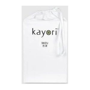 Split Topper Hoeslaken Kayori Shizu Wit (Percal)-180 x 200 cm