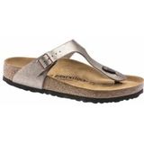 Slipper Birkenstock Women Gizeh Birko-Flor Graceful Taupe Narrow-Schoenmaat 38