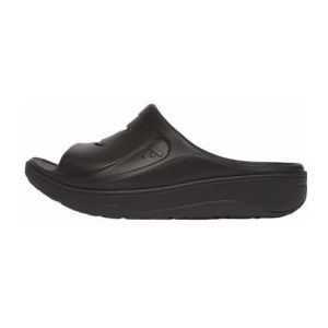 FitFlop Women Relieff Slide Tonal Rubber Pewter Black-Schoenmaat 40