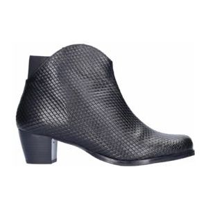 JJ Footwear - Didcot Crocodile - Enkellaars - Zwart - Leer