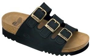 Scholl - Rio AD - Slipper - Zwart - 100% Nubuckleer