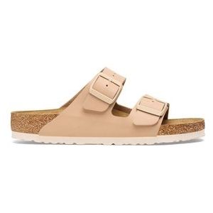 Slipper Birkenstock Women Arizona Birko-Flor Nude Narrow-Schoenmaat 41