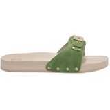 Scholl - Pescura Flat - Slipper - Groen - Beukenhout en Leer