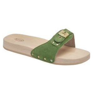 Scholl - Pescura Flat - Slipper - Groen - Beukenhout en Leer