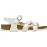 Sandaal Birkenstock Kids Kumba Birko-Flor BF Shiny Lizard White Narrow-Schoenmaat 37