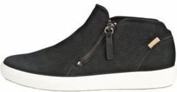 Ecco - Soft 7 - Sneakers - Zwart - Nubuckleer