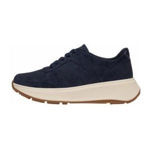 FitFlop Women F-Mode Suede Flatform Sneakers Midnight Navy-Schoenmaat 37