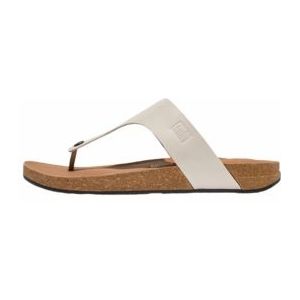 FitFlop Men iQushion Leather Toe-Post Sandals Clay Grey-Schoenmaat 43