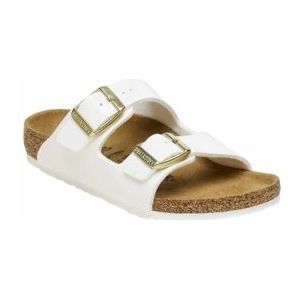 Slipper Birkenstock Kids Arizona BS Birko-Flor Patent Patent White Narrow-Schoenmaat 34