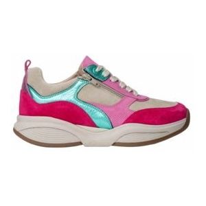 Xsensible - SWX19 Stretchwalker - Sneaker - Magenta Combi - Stretch Silky en Nubuckleer
