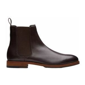 Enkellaars Clarks Men Craft James Top Dark Brown Leather-Schoenmaat 46