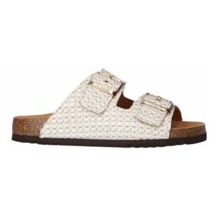 Scholl - Women Noelle Raffia - Slipper - Wit - 100% Raffia