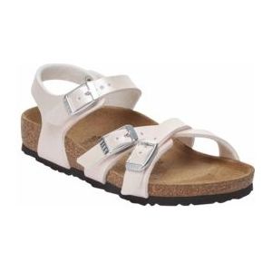 Sandaal Birkenstock Kids Kumba Birko-Flor Embossed Saffiano Iridescent Light Rose Narrow-Schoenmaat 35