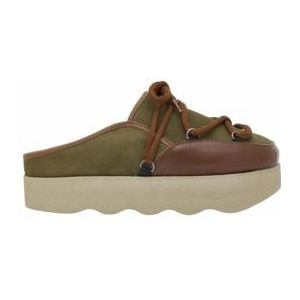 Klomp Scholl Women Lindsay E Suede Leather Brandy Forest-Schoenmaat 40