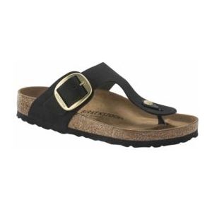 Birkenstock - Gizeh Big Buckle - Slipper - Zwart - Nubuck