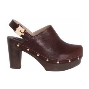 Sandaal Scholl Women Miami Clog B/S Dark Brown-Schoenmaat 35