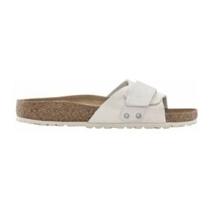 Slipper Birkenstock Women Oita Nubuck/Suede Leather Antique White Narrow-Schoenmaat 39