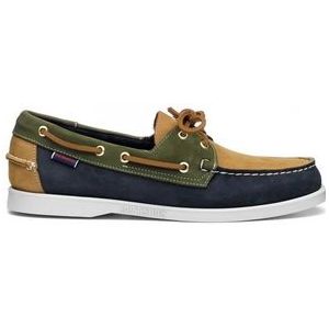 Sebago Men Portland Spinnaker Nbk Nbk Blue Navy Beige Camel Green Musk-Schoenmaat 41,5