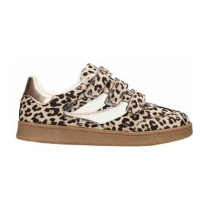 POSH by Poelman - Billie - Sneaker - Wit - Imitatieleer met Panterprint