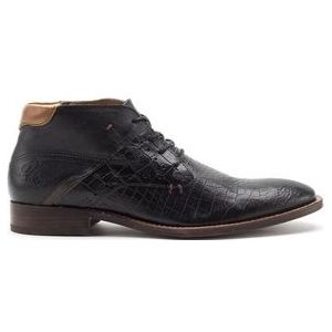Rehab - Adriano - Geklede Schoen - Nero - Leer - Krokodillenprint