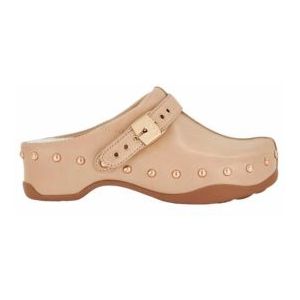 Klomp Scholl Women Pescura Phoebe Leather Beige-Schoenmaat 38