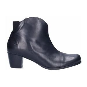 JJ Footwear - Didcot - Enkellaars - Zwart - Leer - Voetbreedte H