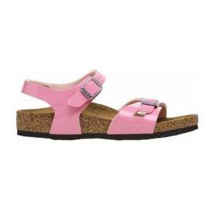 Sandaal Birkenstock Kids Rio Birko-Flor Patent Candy Pink Narrow-Schoenmaat 35