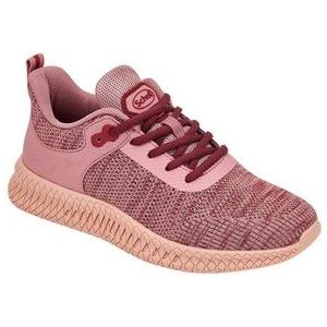 Scholl - Thomas - Medische Sneaker - Pink/Multi - 100% Gebreid Textiel