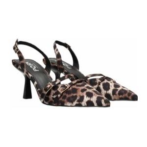 POSH by Poelman - Pam - Pump - Bruin - Imitatieleer - Panterprint