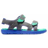 Timberland Youth Perkins Row 2-Strap Dark Grey w Green-Schoenmaat 31