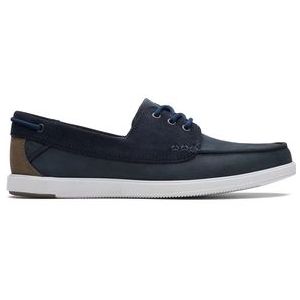 Bootschoen Clarks Men Bratton Boat Navy Nubuck-Schoenmaat 42