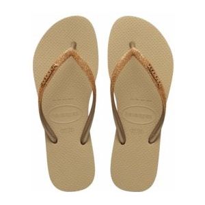 Slipper Havaianas Women Slim Glitter II Sand/Golden Light Metalic-Schoenmaat 35 - 36