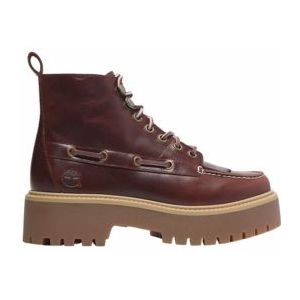 Timberland Women Stone Street Mid Lace Burgundy Full Grain-Schoenmaat 36