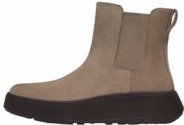 FitFlop - F-Mode Suede Flatform Chelsea Boots - Taupe - Schoen