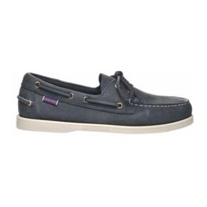 Sebago Men Docksides Portland Crazy H Blue Navy-Schoenmaat 41