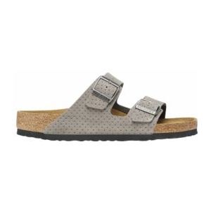 Slipper Birkenstock Men Arizona BS Suede Embossed Emboss Dots Stone Coin Regular-Schoenmaat 41