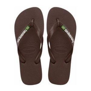 Havaianas - Brasil Logo - Slippers - Zwart - Rubber