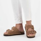 Scholl - Josephine F - Slipper - Donkerbeige - Suède