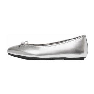 FitFlop Women Delicato Ballerina Metallic Silver-Schoenmaat 39